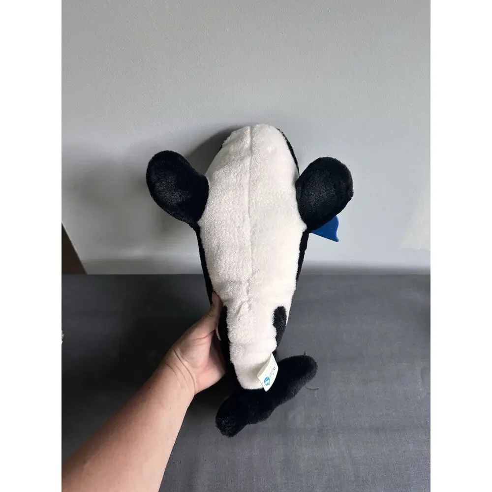 Vintage 1980s Sea World Parks Shamu Orca Killer Whale Souvenir Plush Tag Attach